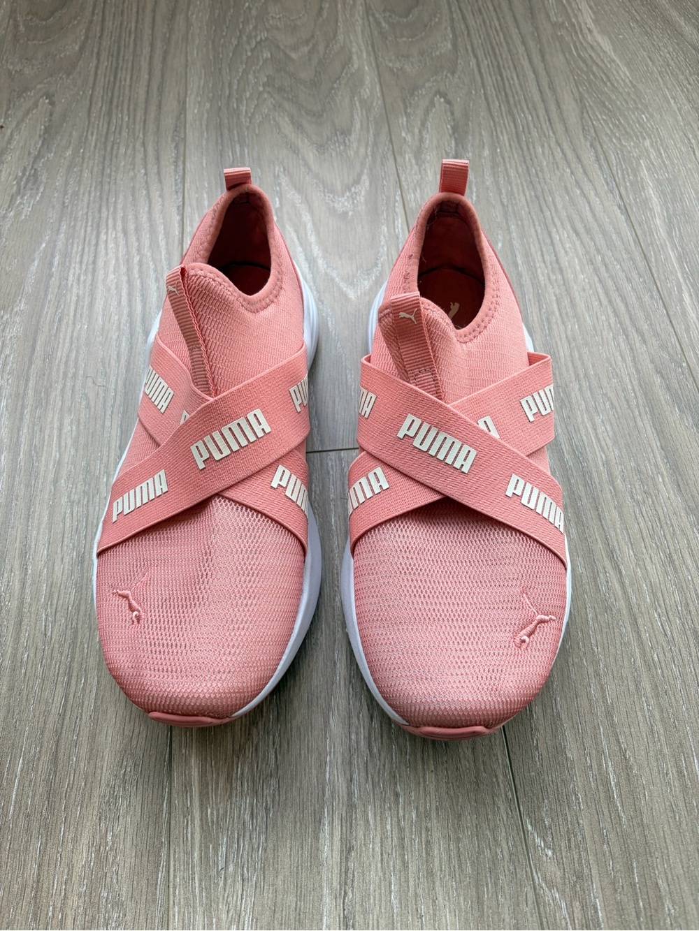 Puma Women’s Coral Pink Slip-On Athletic Sneakers